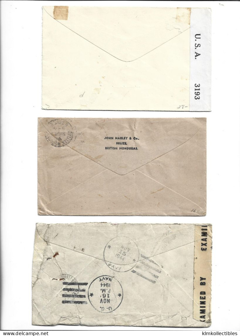 GREAT BRITAIN UNITED KINGDOM ENGLAND COLONIES - BRITISH HONDURAS - POSTAL HISTORY LOT - CENSORED - Honduras Británica (...-1970)