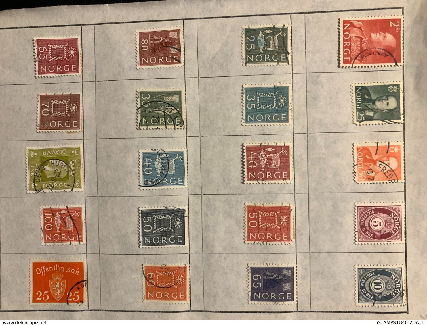 001167/ Norway Mint + Fine Used (62) - Sammlungen