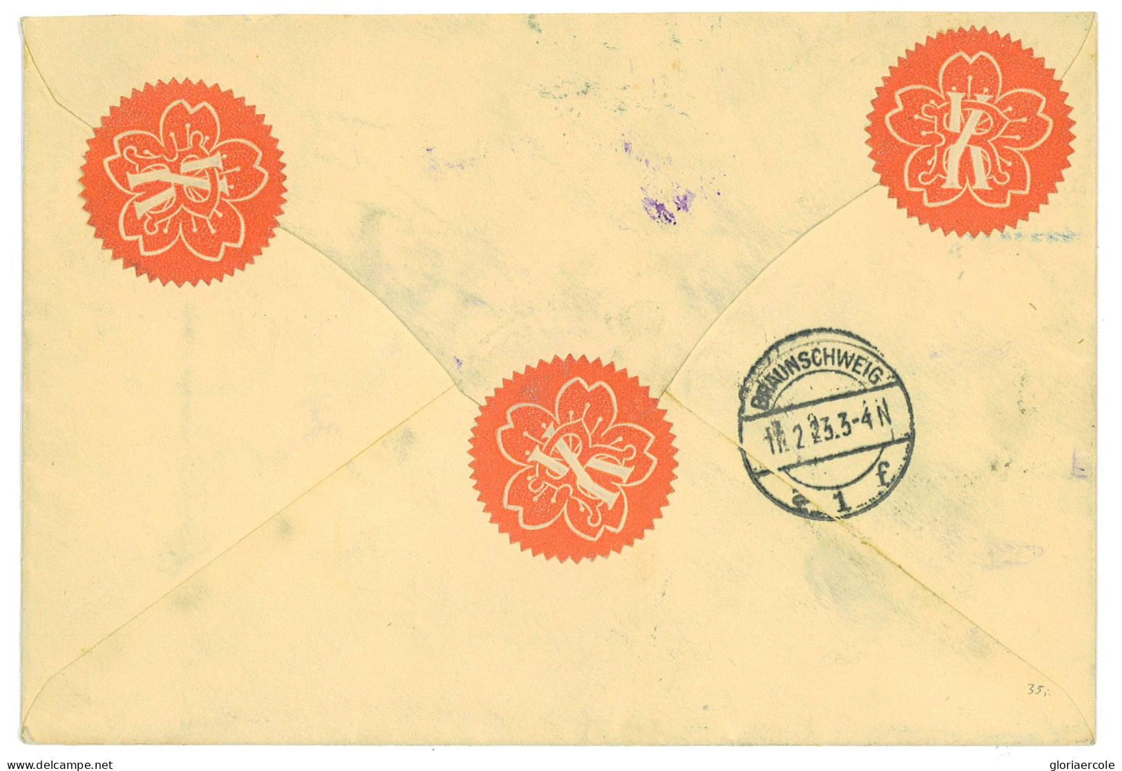 P2787 - JAPAN/PHOTOGRAFY TOPICAL. EXTREMALLY UNUSUAL PERFIN STAMP, FROM R. KONISHI & CO. - Brieven En Documenten