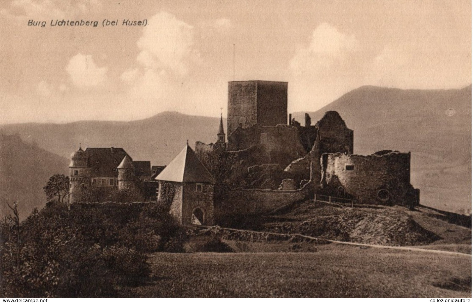 BURG LICHTENBERG - BEI KUSEL - CARTOLINA FP SPEDITA NEL PRIMO 900 - Kusel