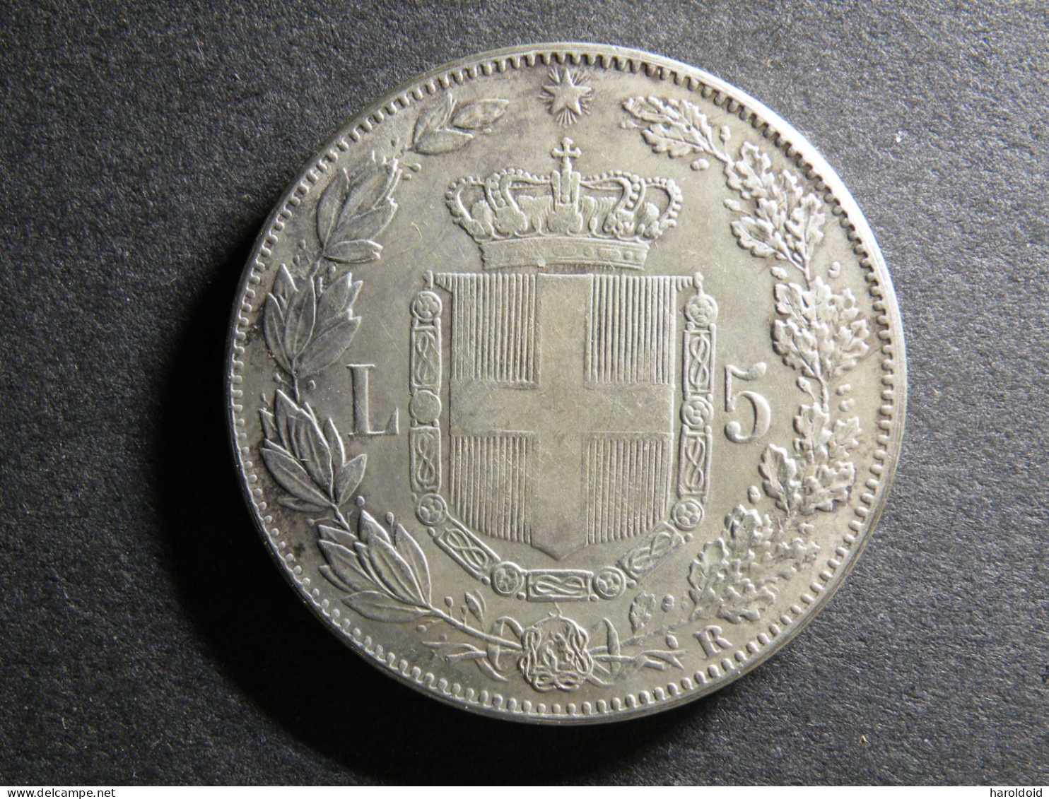 5 LIRE 1878 R - 1878-1900 : Umberto I