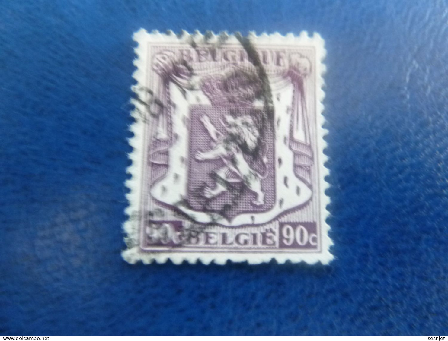 Belgique - Armoirie - Lion - 90c. - Violet - Oblitéré - Année 1940 - - Oblitérés