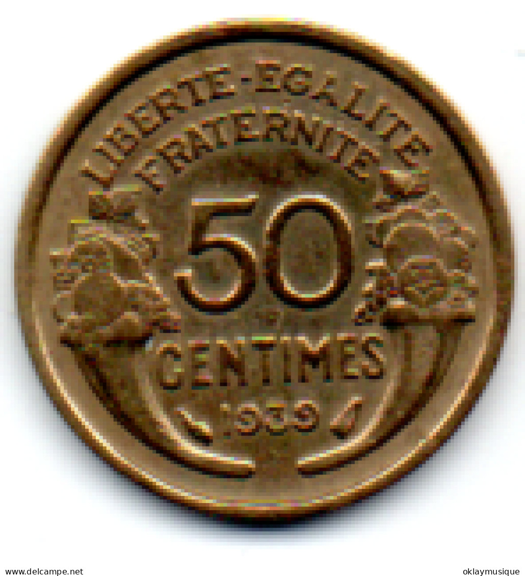 France 50 Centimes 1939 - 50 Centimes