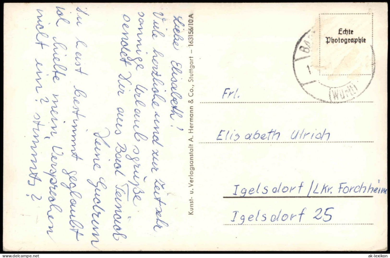 Ansichtskarte Bad Teinach-Zavelstein Partie Im Kurgarten 1950 - Bad Teinach