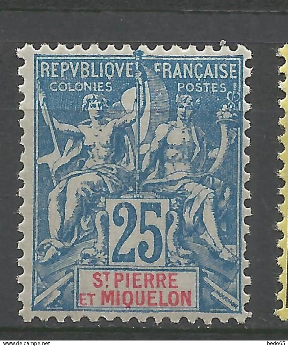 SAINT PIERRE ET MIQUELON N° 75 NEUF** LUXE SANS CHARNIERE / Hingeless / MNH - Unused Stamps