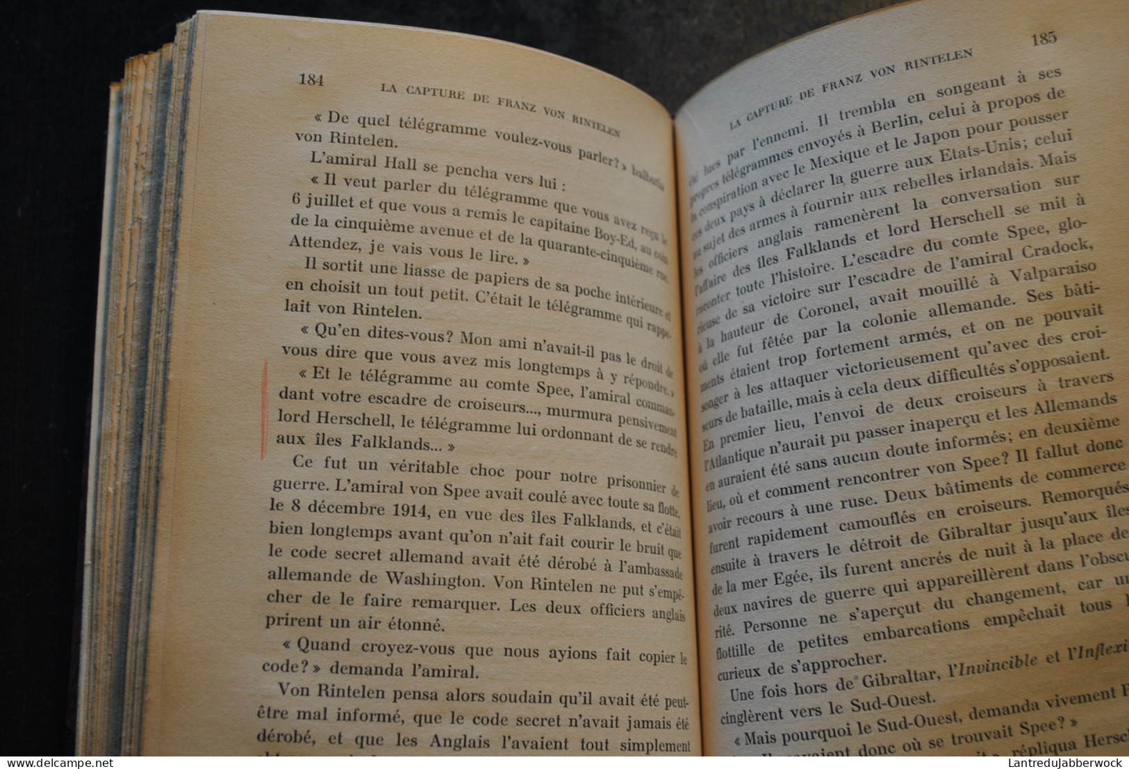 Sir Basil THOMSON La Chasse Aux Espions Mes Souvenirs De Scotland Yard 1914 1919 Espionnage Reliure Cuir Signée DE NOEL - War 1914-18