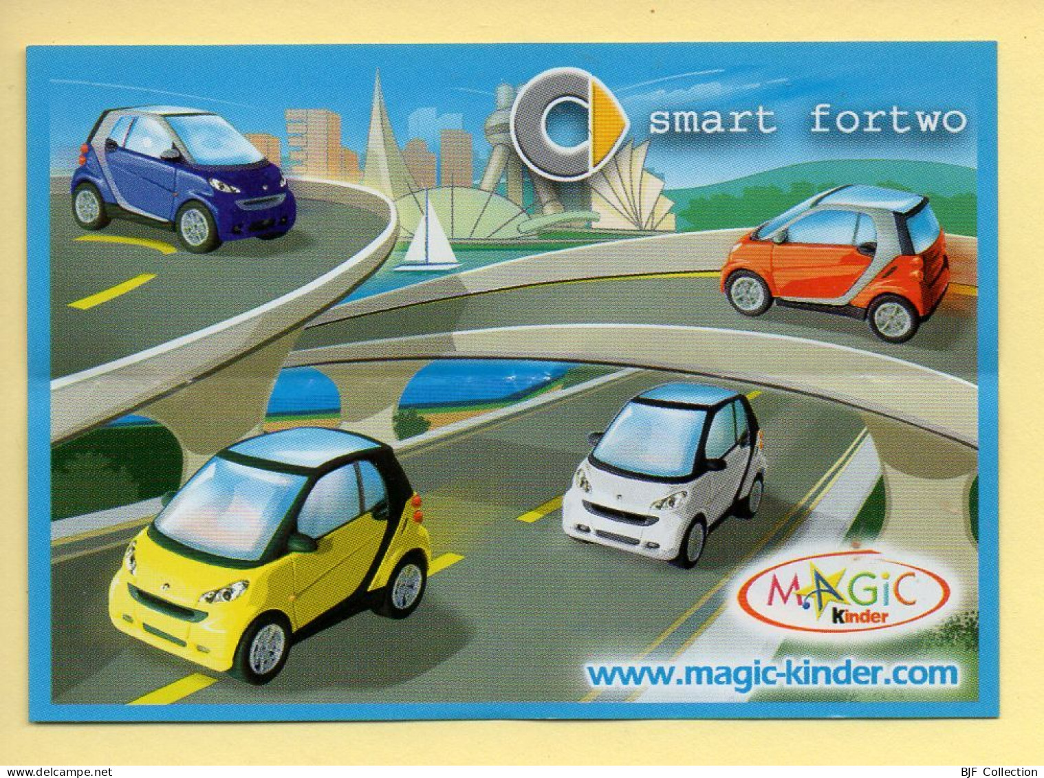 Kinder : BPZ N° TT089 : Série Voitures / Smart / Fortwo (bleue)