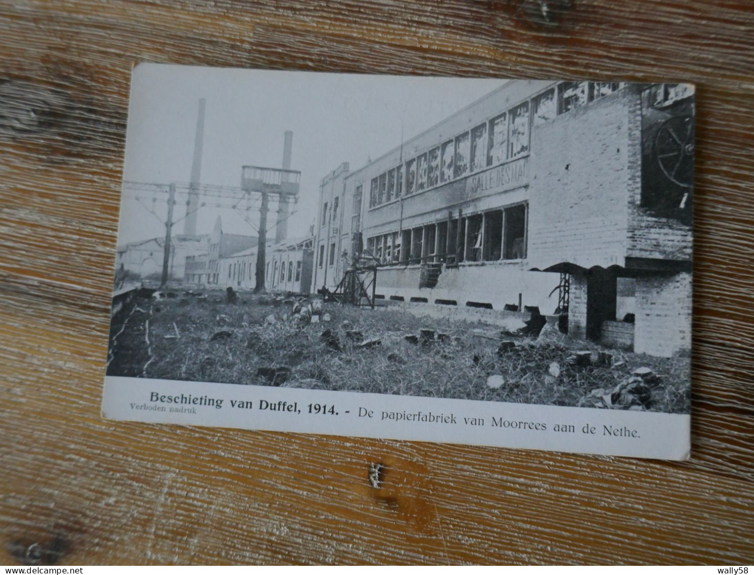 Duffel Beschieting 1914 De Papierfabriek Van Moores Aan De Nethe - Duffel