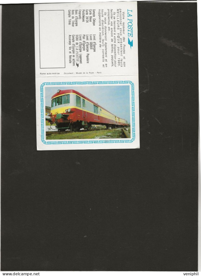 CALENDRIER PETIT FORMAT EDITE" LA POSTE"  1985 - Tamaño Grande : 1981-90