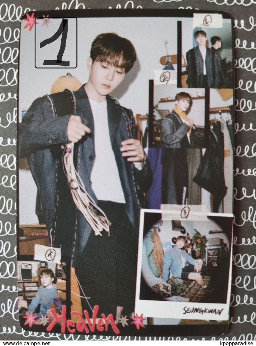 Photocard K POP Au Choix  SEVENTEEN Heaven 11th Mini Album Seungkwan - Objets Dérivés