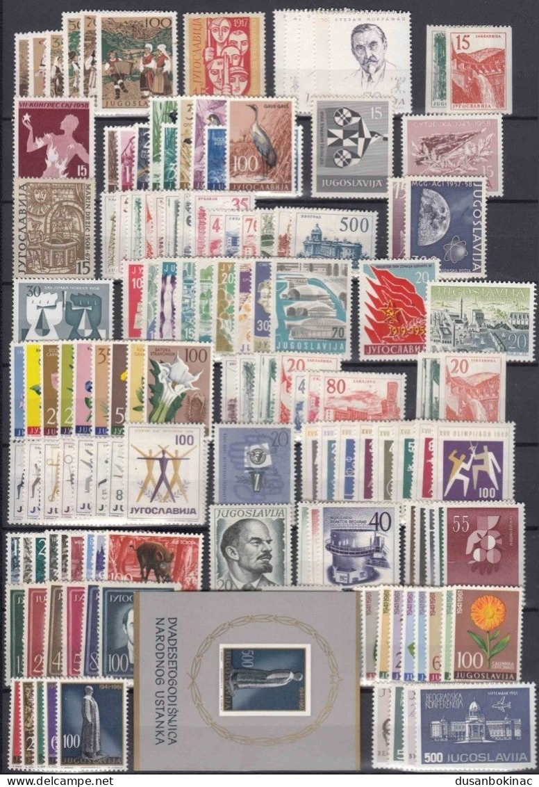 Yugoslavia FNRJ 1944-1962 Set With Surcharge And Postage Stamps ** - Gebruikt