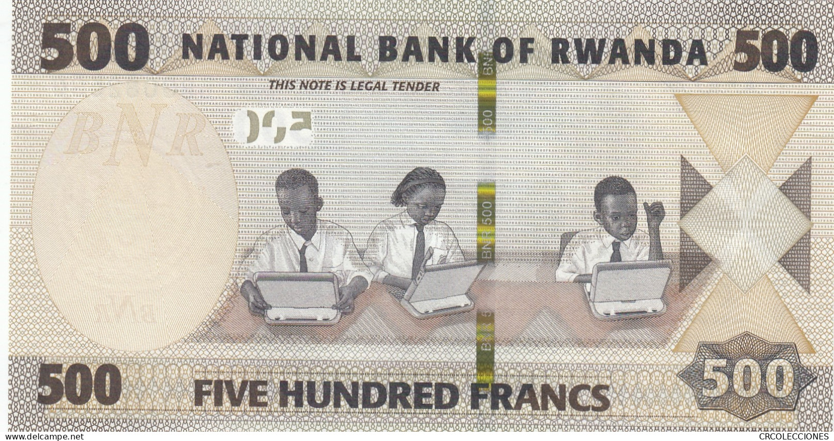 BILLETE RUANDA 500 FRANCOS 2019 P-42a SIN CIRCULAR  - Andere - Afrika