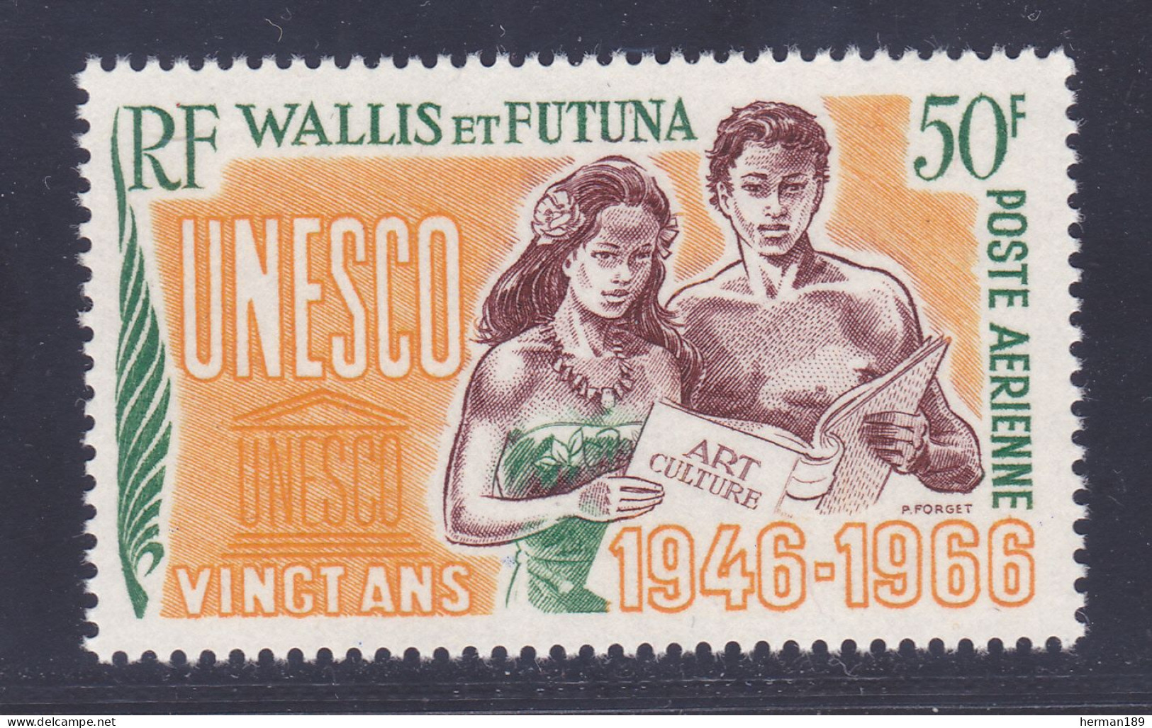 WALLIS ET FUTUNA AERIENS N°   28 ** MNH Neuf Sans Charnière, TB (D7467) Anniversaire De L'U.N.E.S.C.O. - 1966 - Nuovi