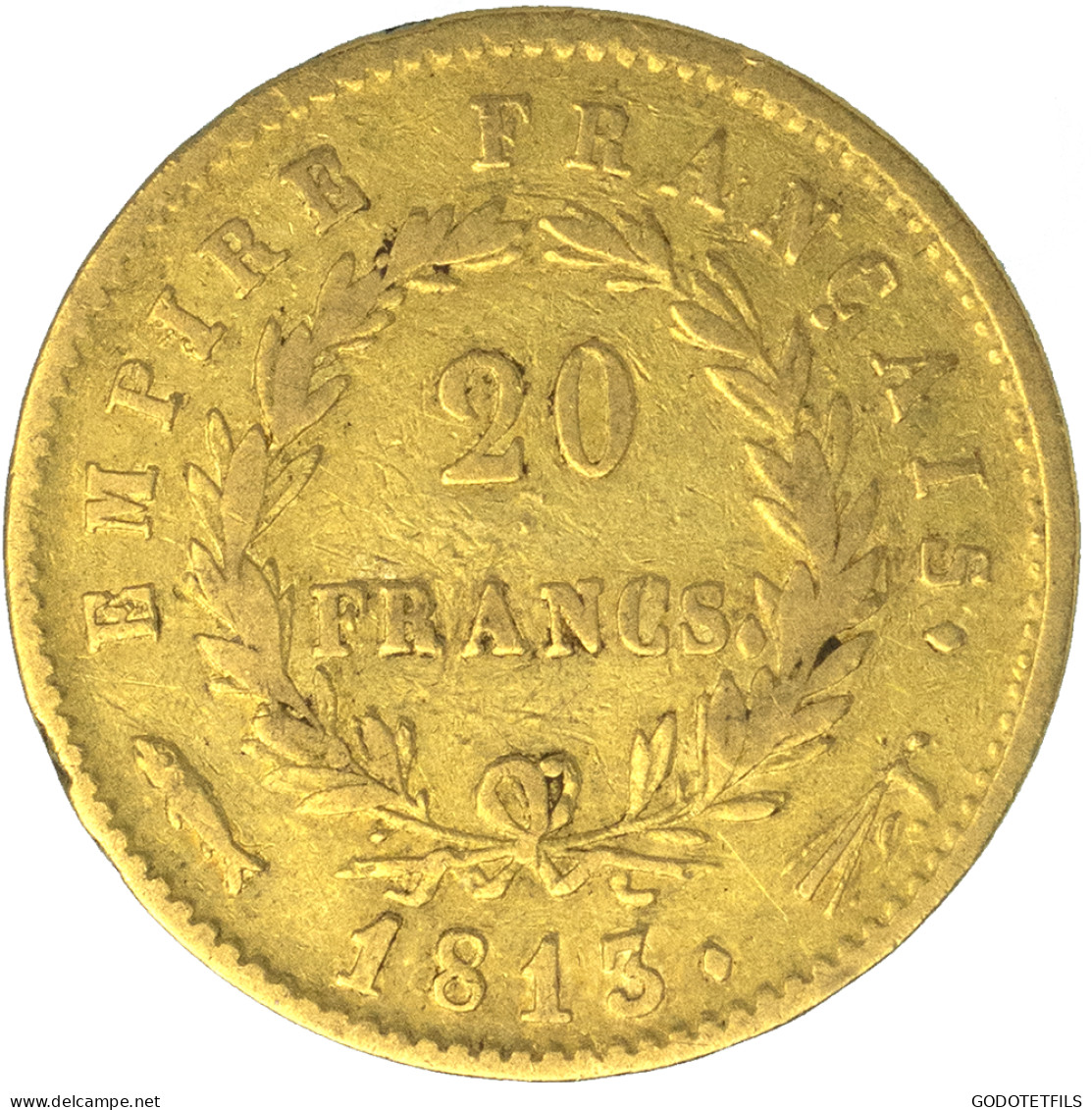 Premier-Empire-20 Francs Napoléon Ier 1813 Utrecht - 20 Francs (goud)