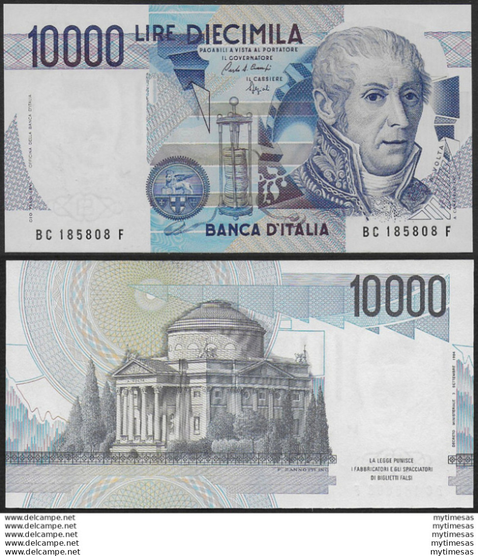 1988 Italia Lire 10.000 A. Volta FDS Rif BI 76C Gigante - Sonstige & Ohne Zuordnung