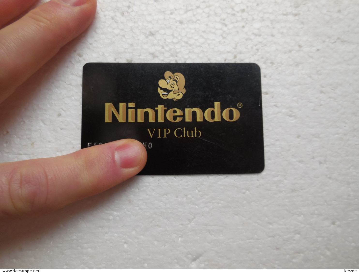 NINTENDO CARTE V.I.P CLUB..S.O.S NINTENDO, Carte Avec Nom...RARE..N5 - Autres & Non Classés