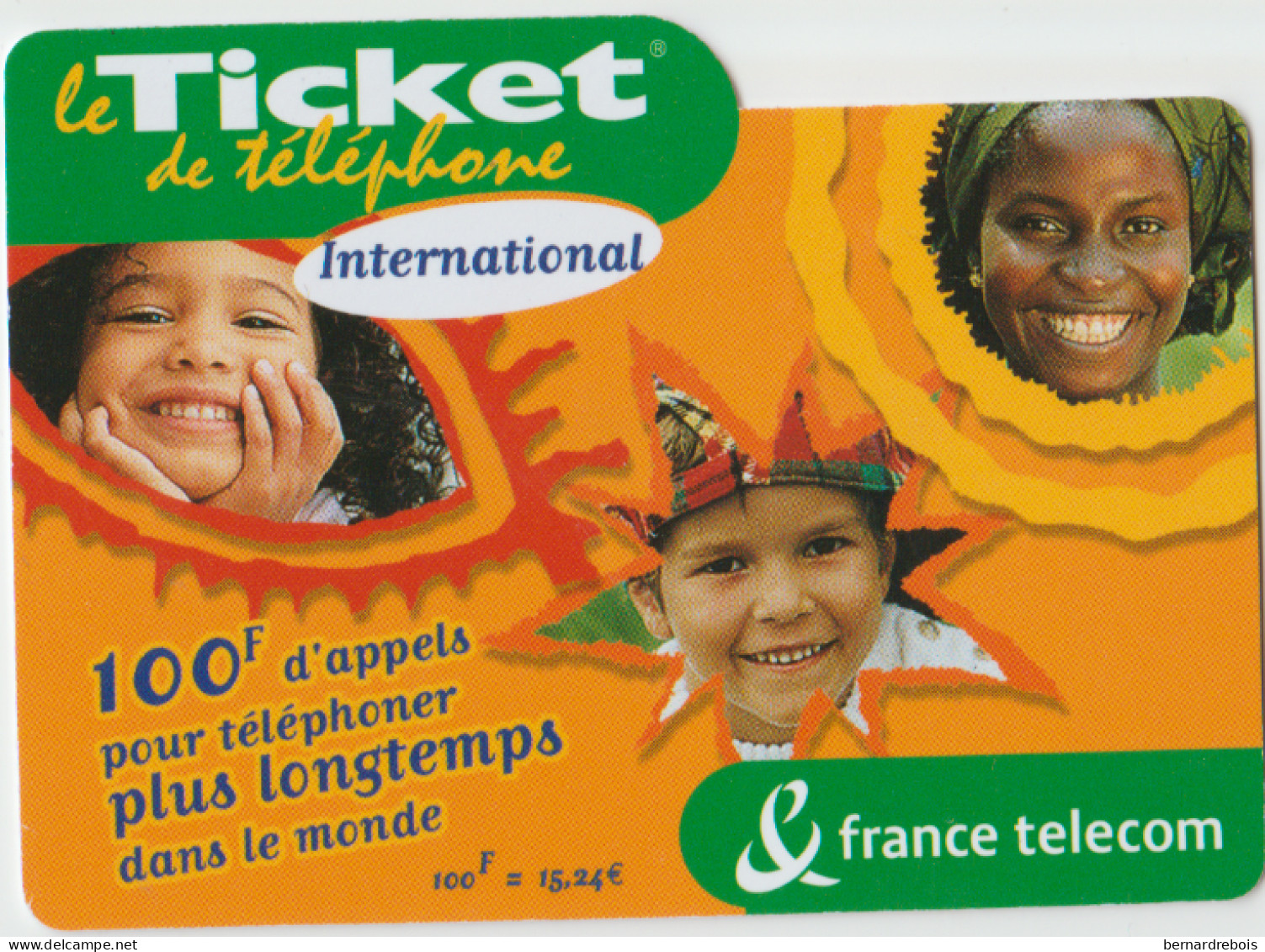 TC24 - 3 TICKETS TELEPHONE 100 F D'APPELS Pour 1 € - Cellphone Cards (refills)