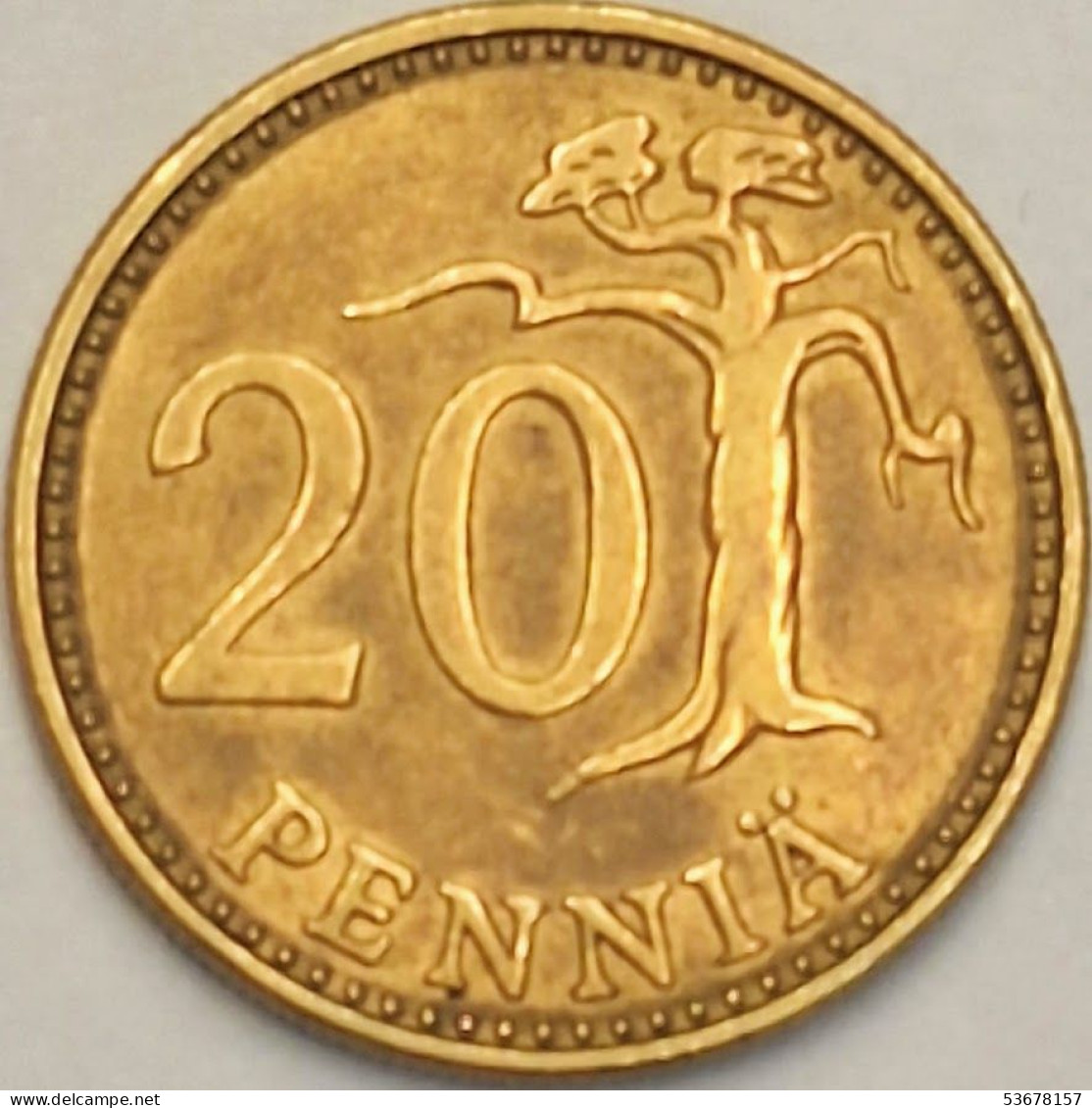 Finland - 20 Pennia 1973 S, KM# 47 (#3930) - Finland