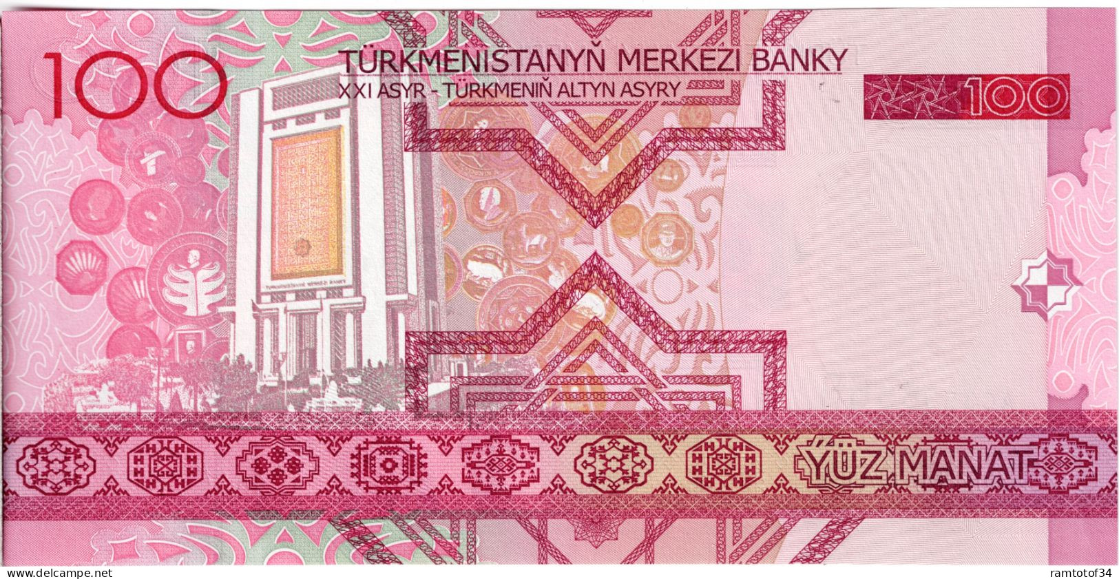 Turkménistan - 100 Manat 2005 UNC - Turkménistan