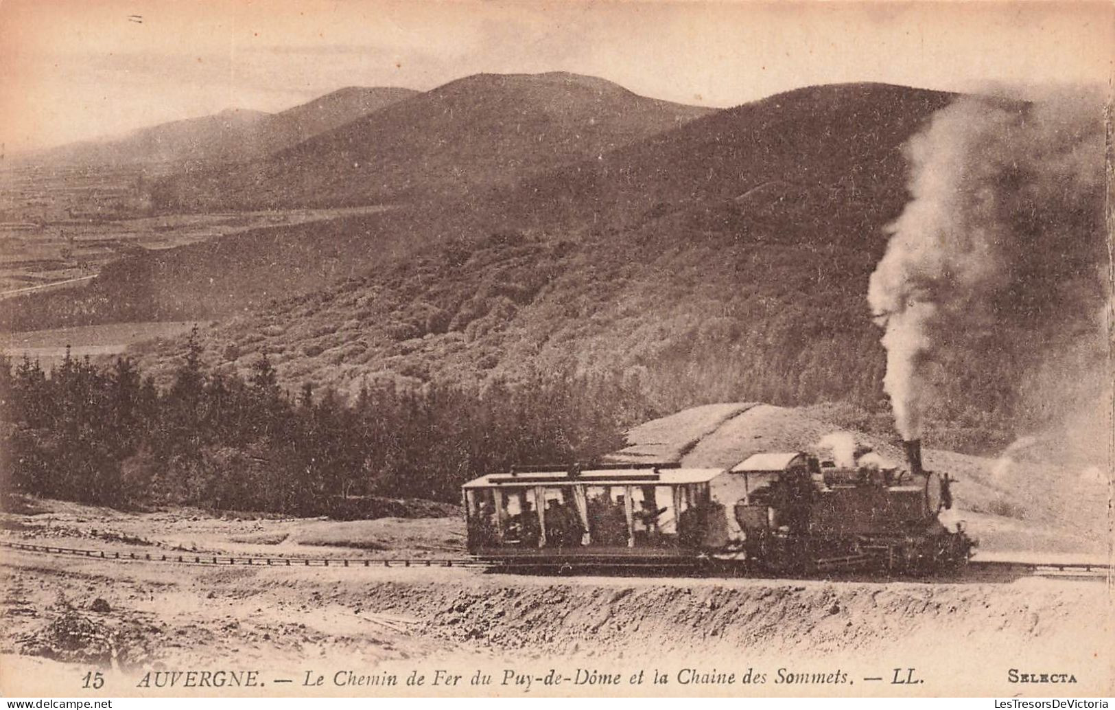 FRANCE - Auvergne - Le Chemin De Fer Du Puy De Dôme Et La Chaîne Des Sommets - Carte Postale Ancienne - Auvergne Types D'Auvergne