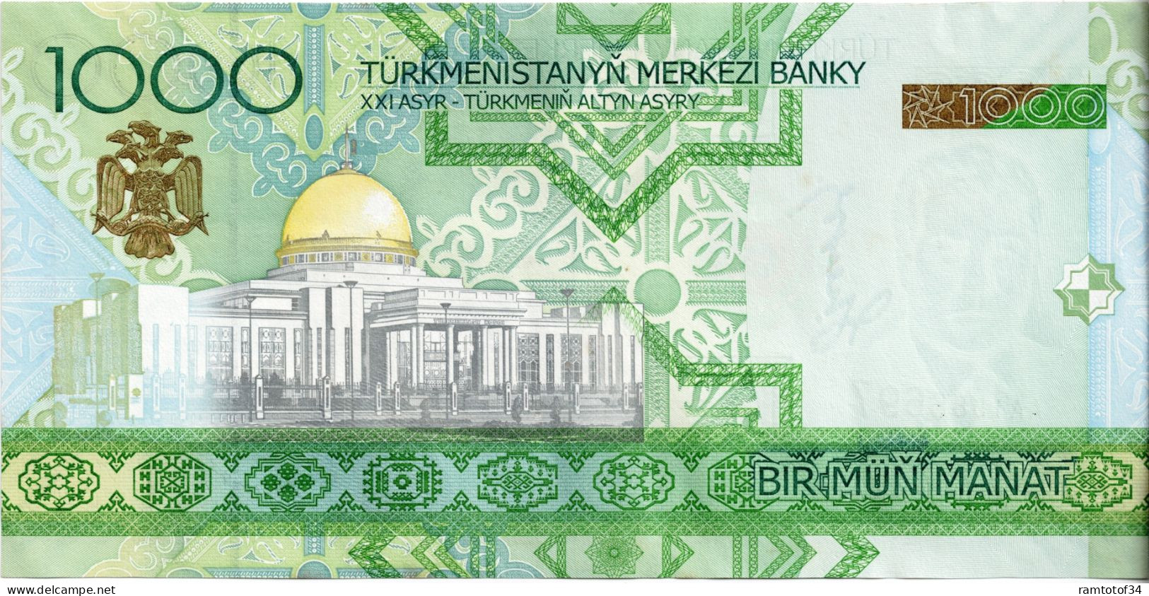 Turkménistan - 1000 Manat 2005 UNC - Turkménistan