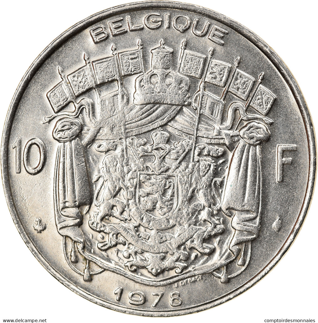 Monnaie, Belgique, 10 Francs, 10 Frank, 1978, Bruxelles, TTB+, Nickel, KM:155.1 - 10 Frank