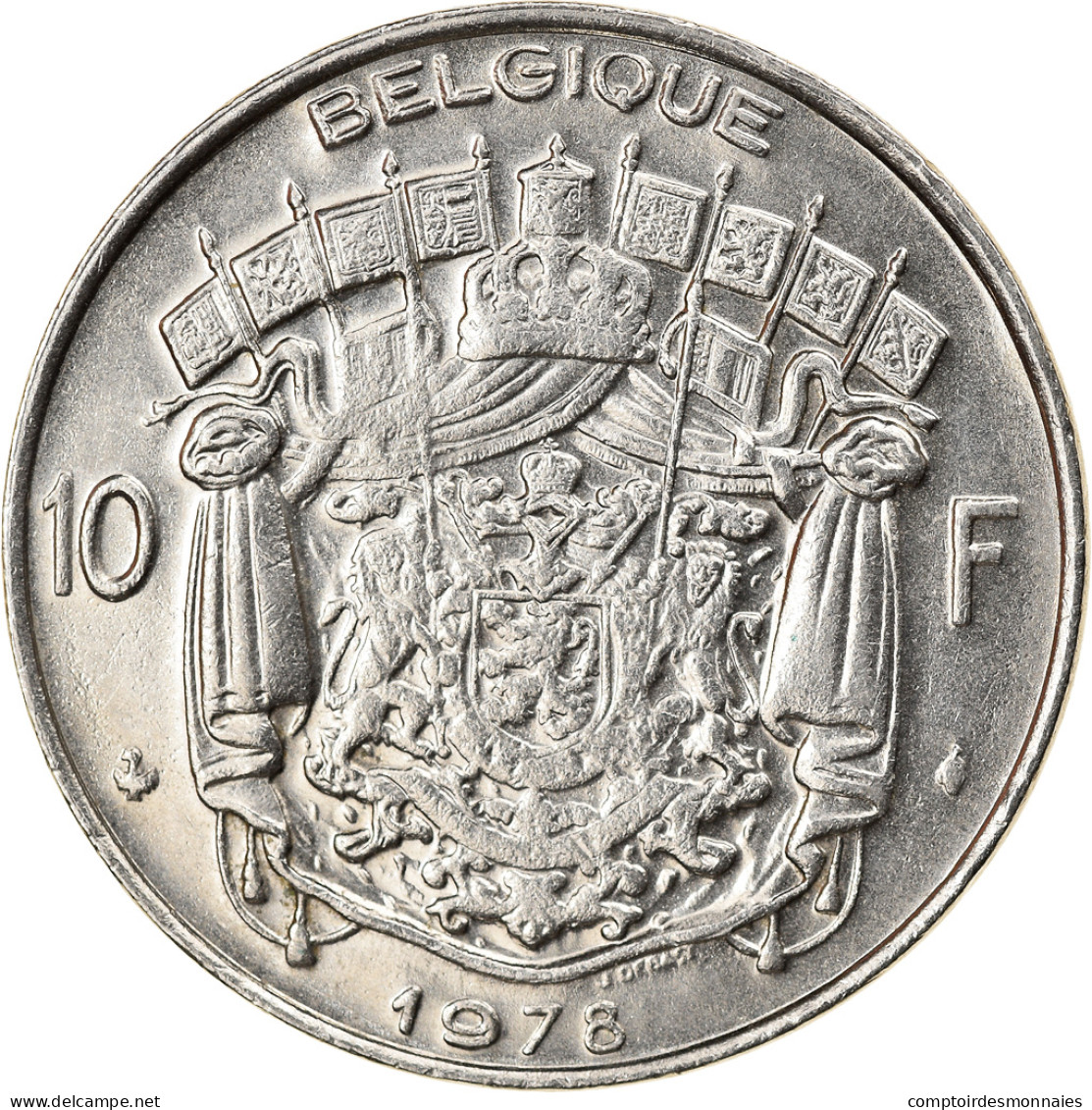 Monnaie, Belgique, 10 Francs, 10 Frank, 1978, Bruxelles, TTB+, Nickel, KM:155.1 - 10 Francs