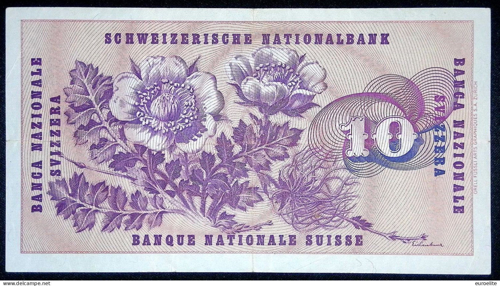 Svizzera - Stato Federale ( 1848-oggi) - 10 Franchi 1969 - Schweiz