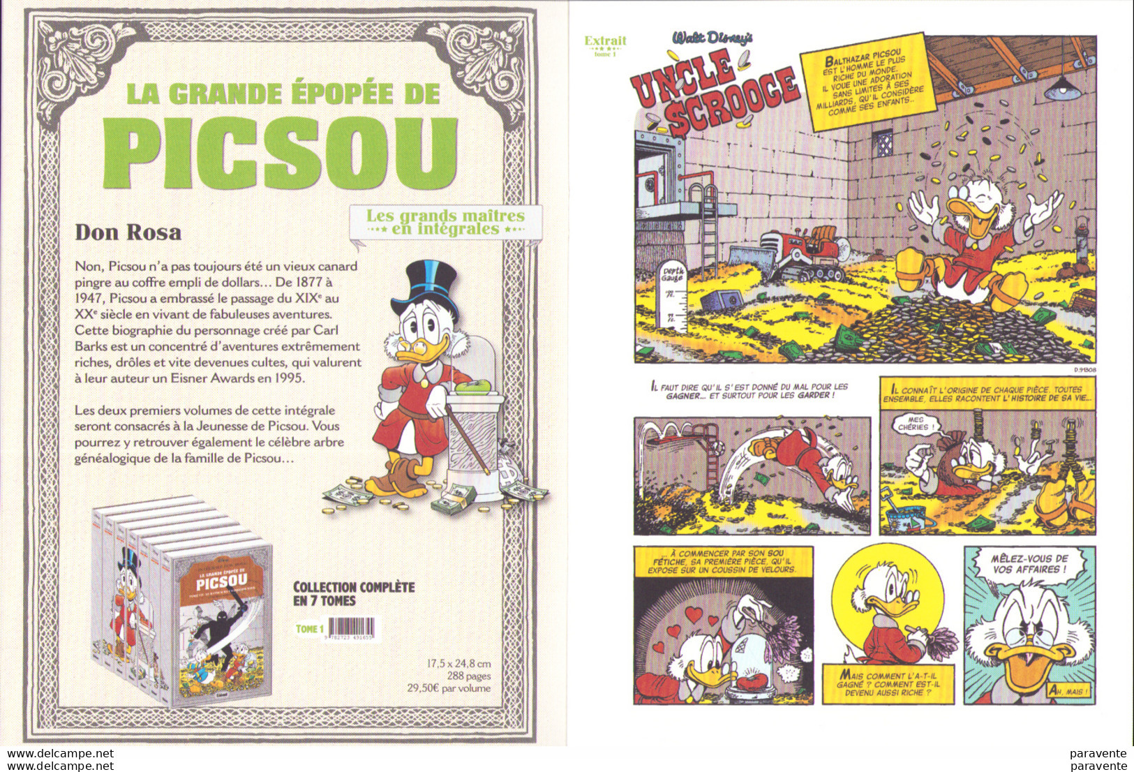 Dossier REDECOUVREZ INCROYABLE PATRIMOINE DISNEY De Glenat Avec Scarpa Banks Don Rosa Godfredson - Presseunterlagen