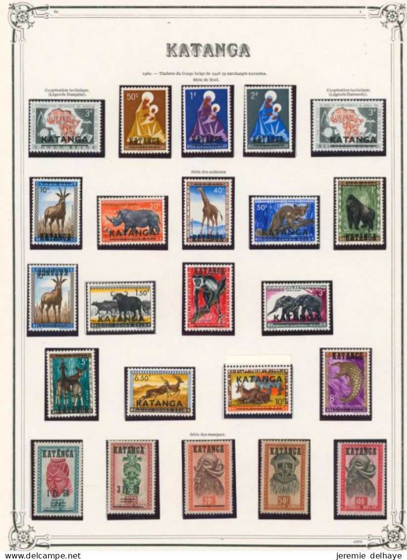 Katanga - Collection : N°1/51 Complet ** Neuf Sans Charnières (MNH) - Katanga