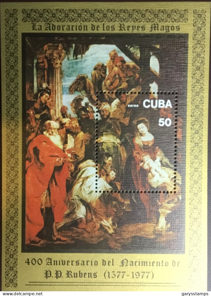 Cuba 1977 Rubens Anniversary Minisheet MNH - Neufs