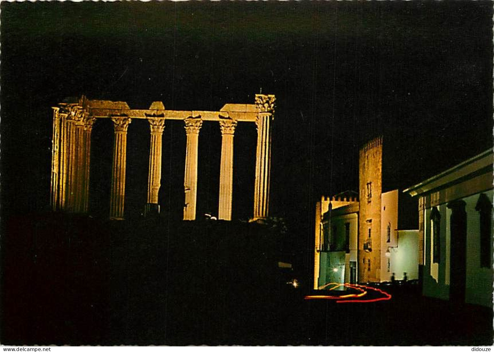 Portugal - Evora - Templo De Diana (noturno) - Temple De Diane (de Nuit) - CPM - Carte Neuve - Voir Scans Recto-Verso - Evora