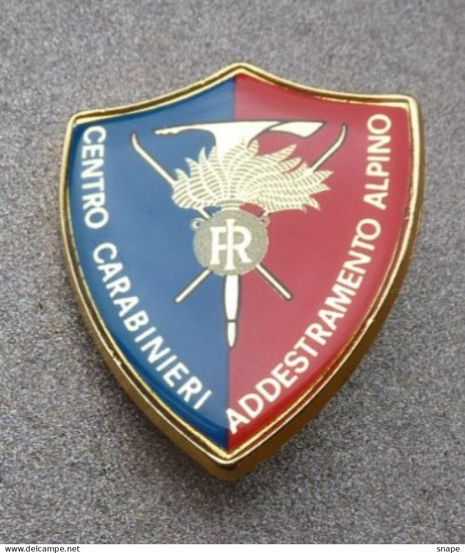 Distintivo Vetrificato - Carabinieri Centro Addestramento Alpino - Obsoleto - Italian Police Carabinieri Insignia (283) - Politie En Rijkswacht