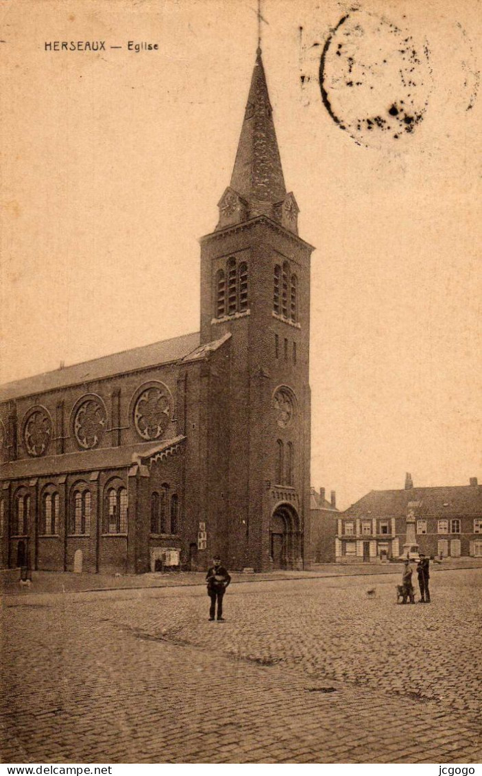 BELGIQUE    HERSEAUX  Eglise - Mouscron - Möskrön