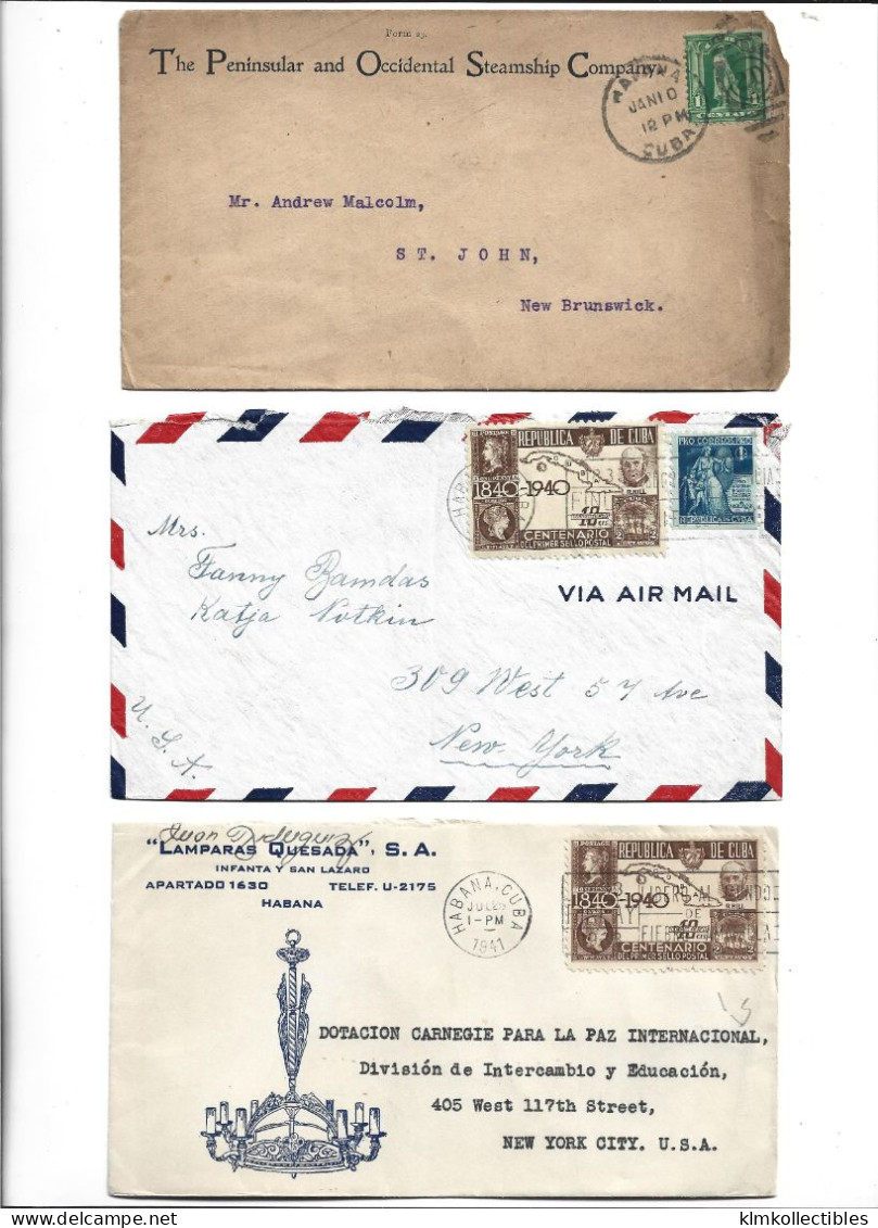 CUBA - POSTAL HISTORY LOT - Otros & Sin Clasificación