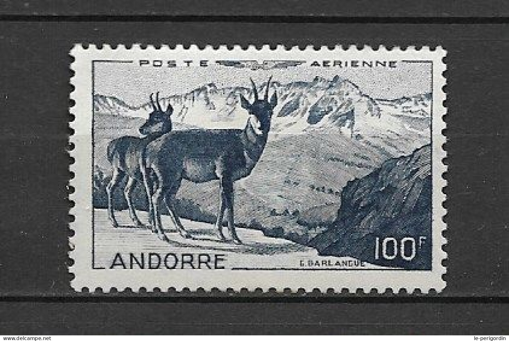 Andorre Fr Pa No 1 , Neuf , ** , Sans Charniere , Ttb . - Luftpost