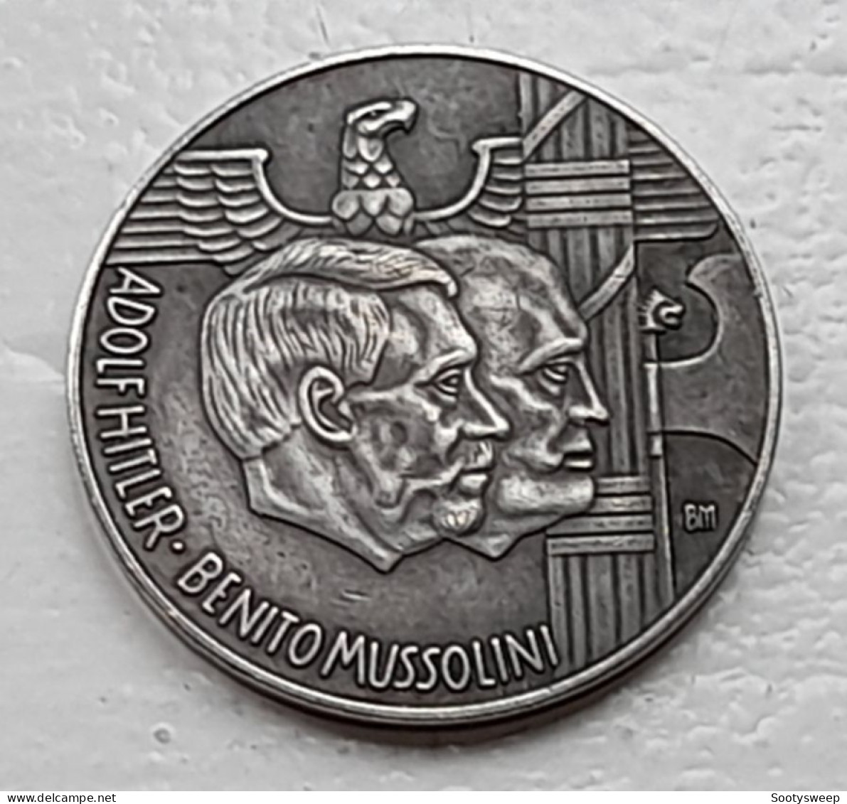 Third Reich Commemorative Medallion Metal (Reproduction) - Hitler Commemorative Metal Medallion (Reproduction) - Other & Unclassified