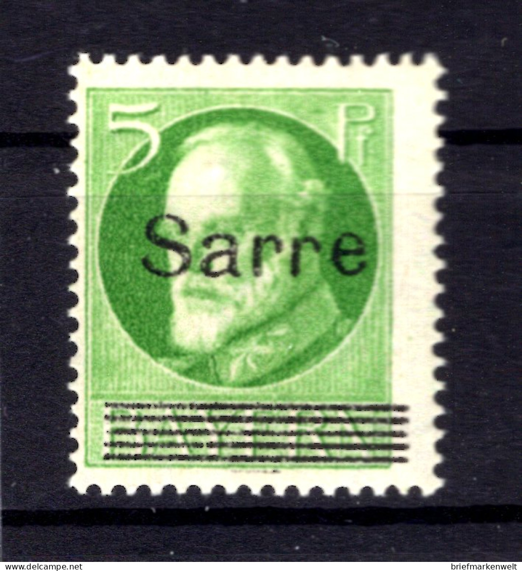 Saar 18PFJ ABART ** MNH POSTFRISCH BPP (T1469 - Neufs