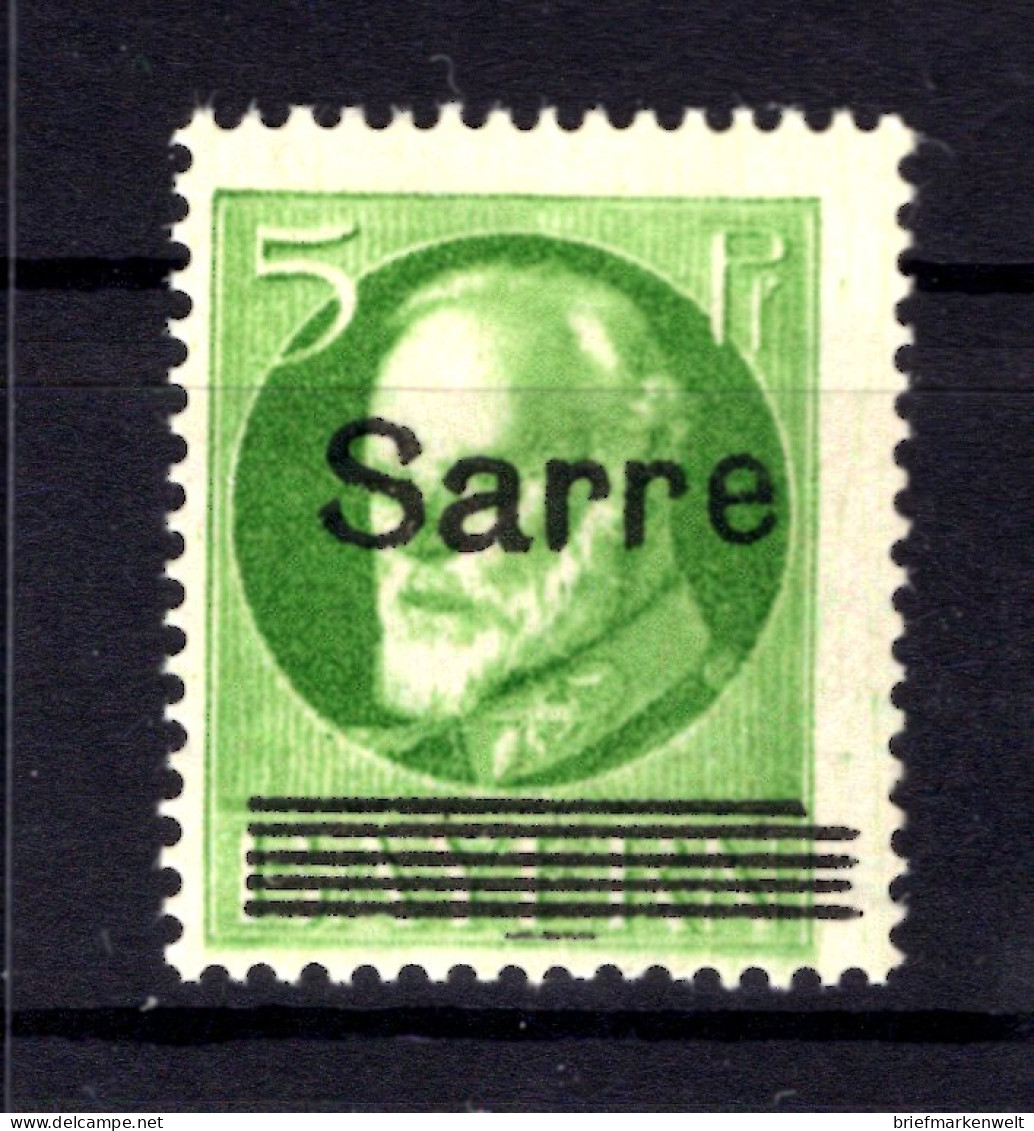 Saar 18BI ABART ** MNH POSTFRISCH BPP (T1473 - Neufs