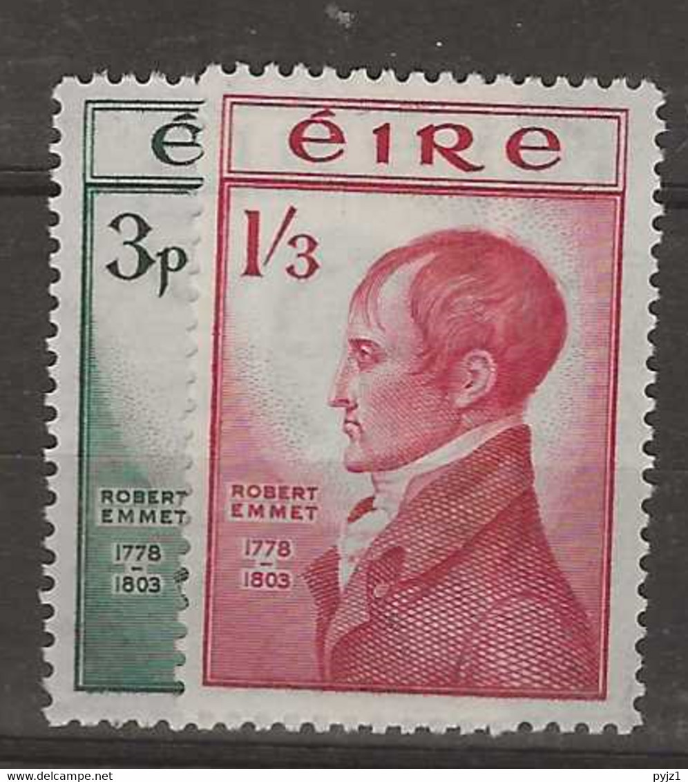 1953 MNH Ireland Mi 116-17 Postfris** - Unused Stamps