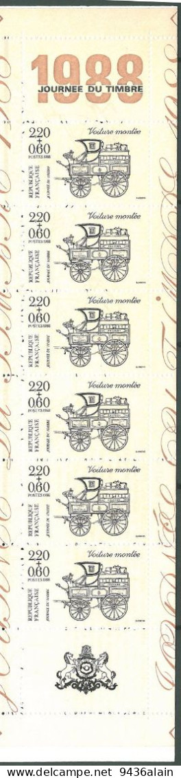 Carnet BC2526A Journéee Du Timbre 1988 Neuf**. - Stamp Day