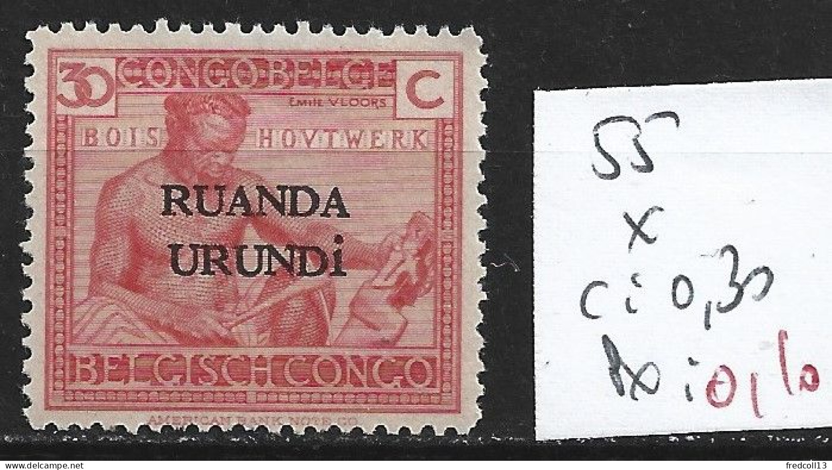 RUANDA-URUNDI 55 * Côte 0.30 € - Ungebraucht