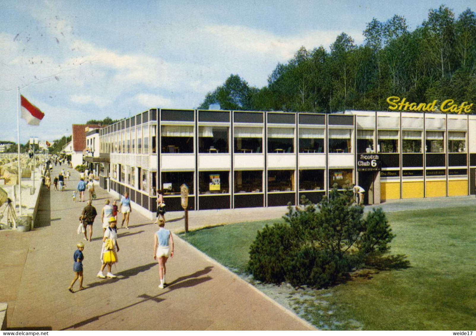 05692 - Ostseeheilbad GRÖMITZ - Blick Auf Das Strand-Café An Der Promenade - Groemitz