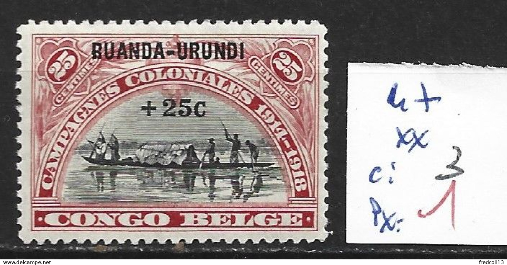 RUANDA-URUNDI 47 ** Côte 3 € - Neufs