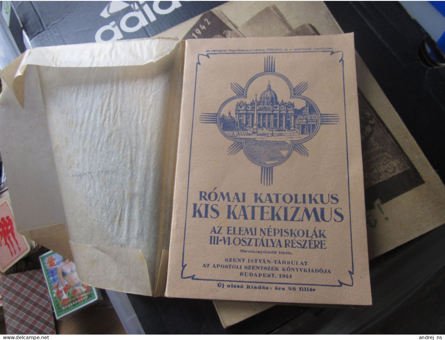 Romai Katolikus Kis Katekizmus Budapest 1941 132 Pages - Old Books