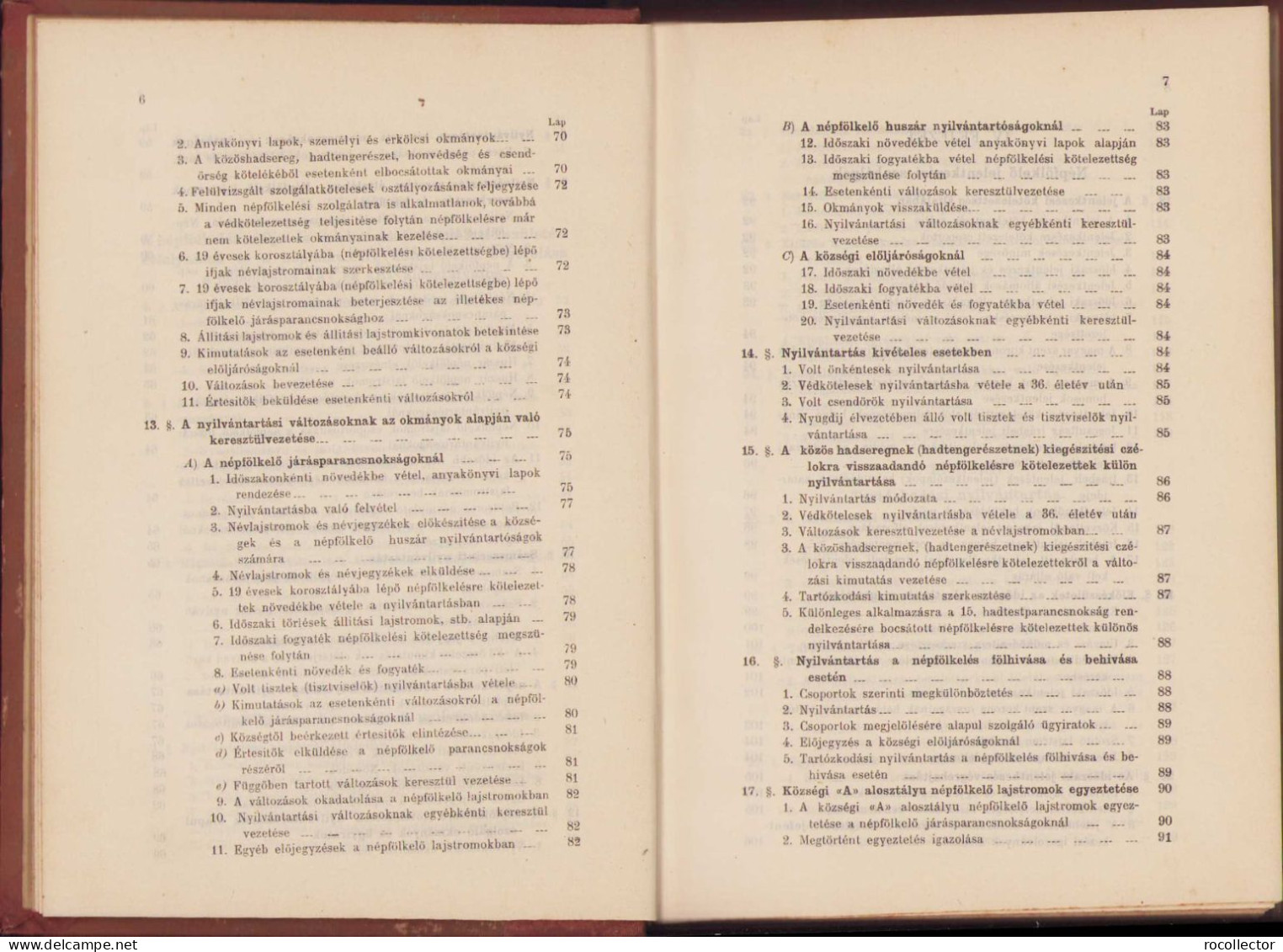 Szolgálati Utasitás A M. Kir. Népfölkelésre Vonatkozólag 1910 Volume I 150SP - Livres Anciens