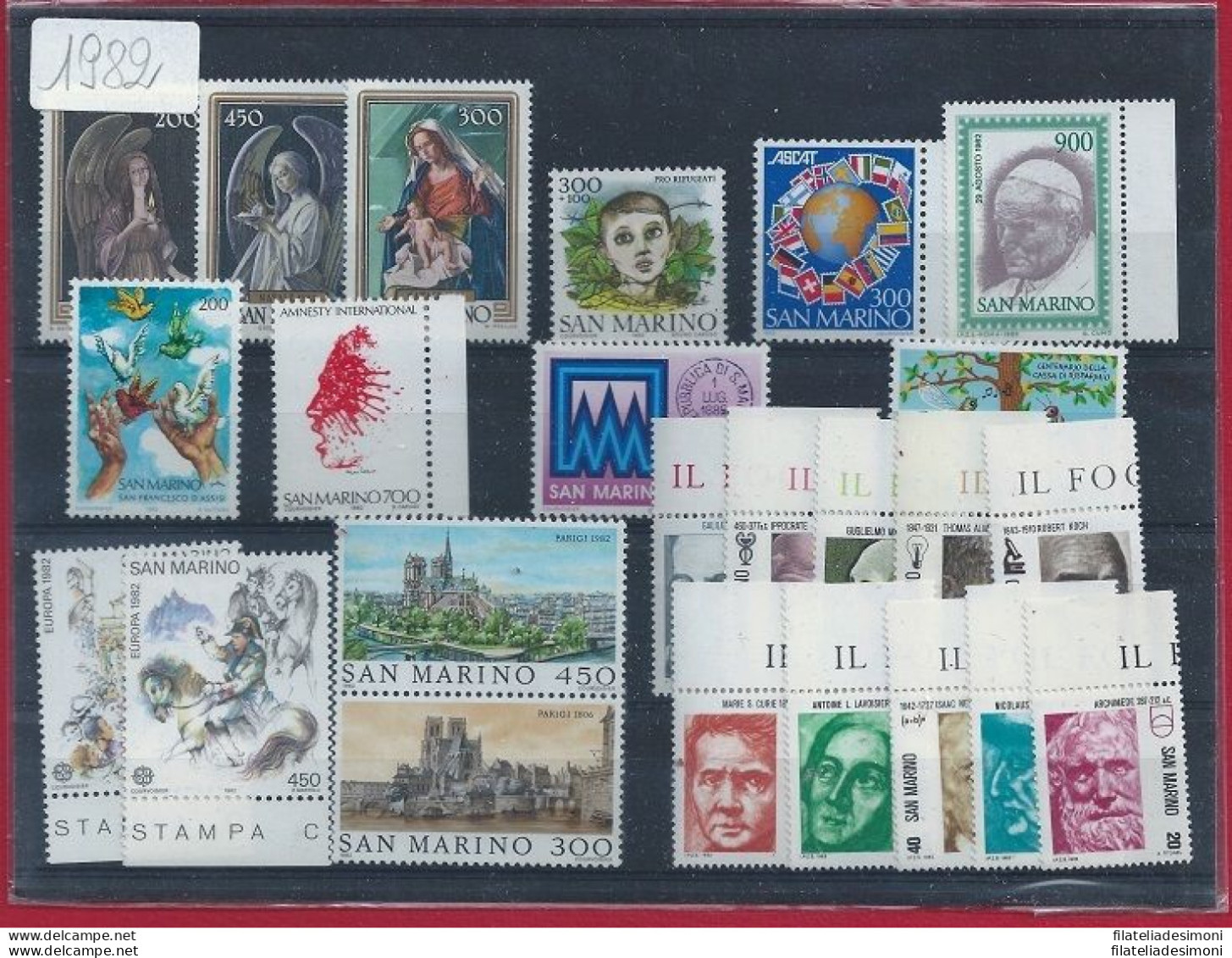 1982 San Marino, Francobolli Nuovi , Annata Completa  24 Valori - MNH** - Full Years