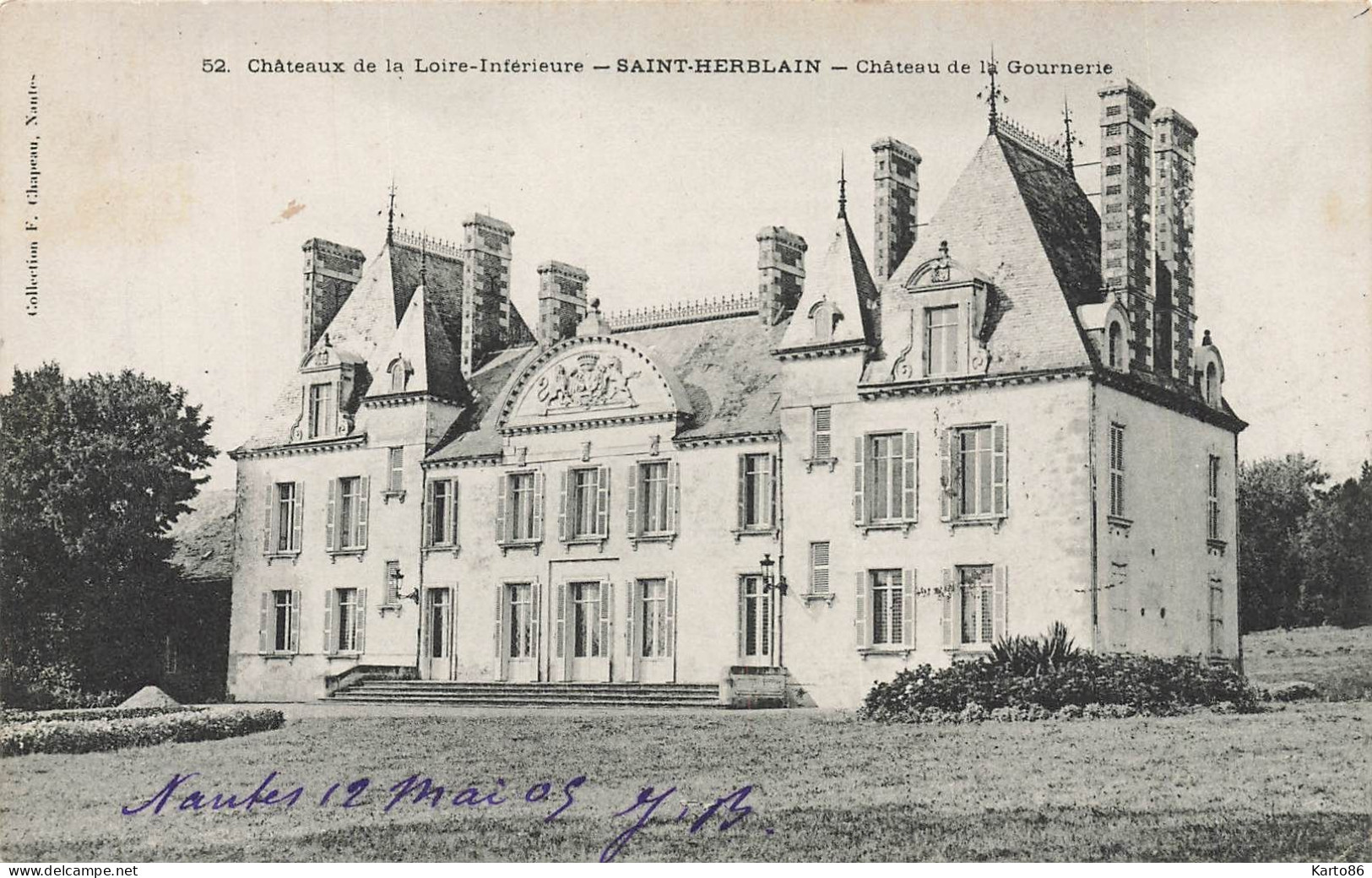 St Herblain * Château De La Gournerie * Châteaux De La Loire Inférieure N°52 - Saint Herblain