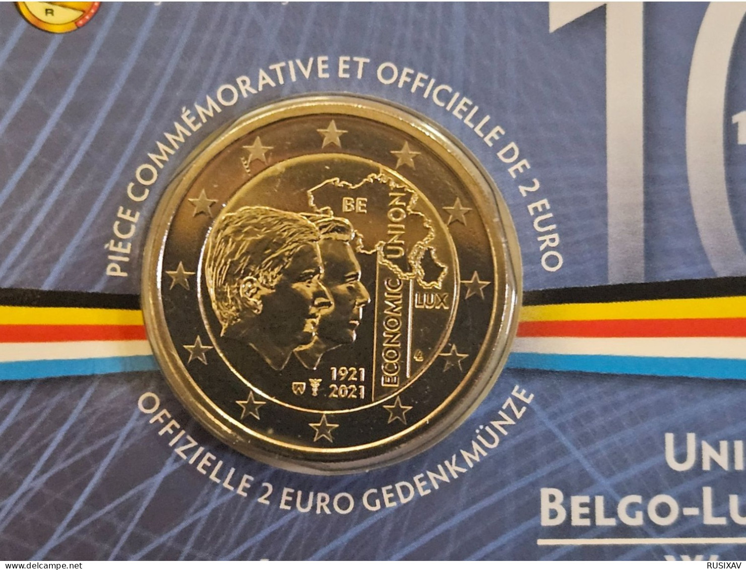 Belgique 2021 Coincard 2 Euros Belgique 2021 Union économique - Version Francaise - Belgium