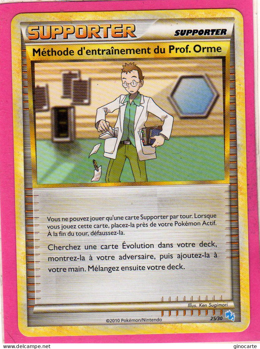 Carte Pokemon Francaise 2010 Heart Gold Trainer Kits 25/30 Methode D'entrainement Orme Neuve - Trainer Kits